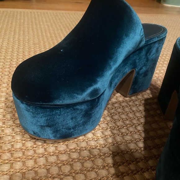 Brand New Miso Platform Clog In Deepsea Velvet - Picture 7 of 8